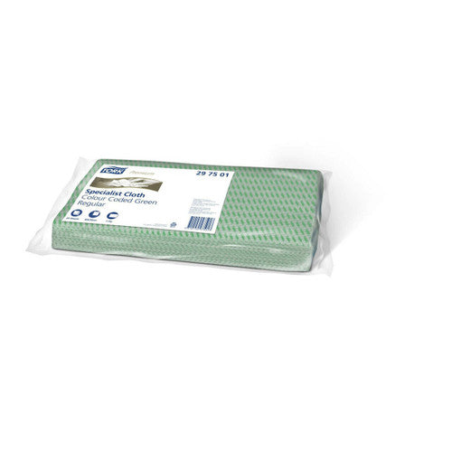 Tork Green Light Cleaning Cloth 25 Cloths Folded Carton of 6
