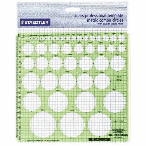 Staedtler Mars Professional Metric Template Combo Circles 977 510