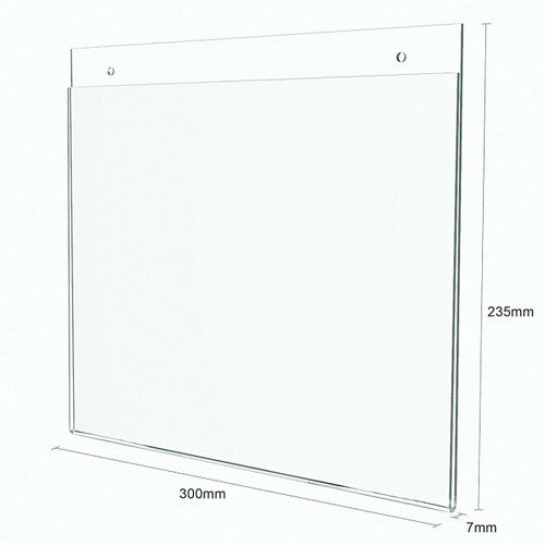 Deflecto Wall Mount Sign Holder A4 Landscape
