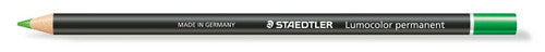 Staedtler Lumocolor Permanent Glasochrom Pencils Green Box 12 108 20-5