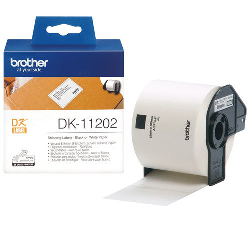 Brother Label Roll DK11202 62mm x 100m Black on White