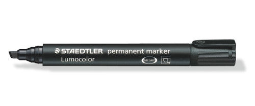 Staedtler Permanent Black Chisel Tip Lumocolor Marker 350-9