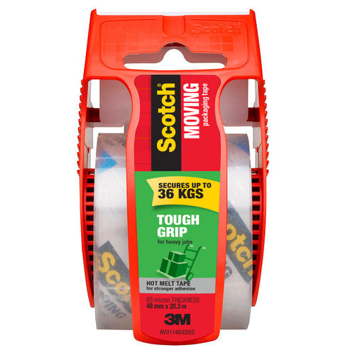 Scotch 150-AU Tough Grip Moving Packaging Tape 48mm x 20.3m Clear