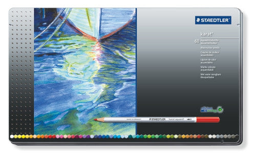 Staedtler 125 M60 Karat Aquarell 125 Watercolour Pencil Assorted Tin 60