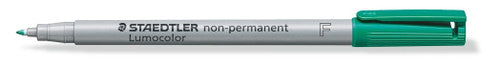 Staedtler Lumocolor Non-Permanent Pen Fine Green Box 10 316-5