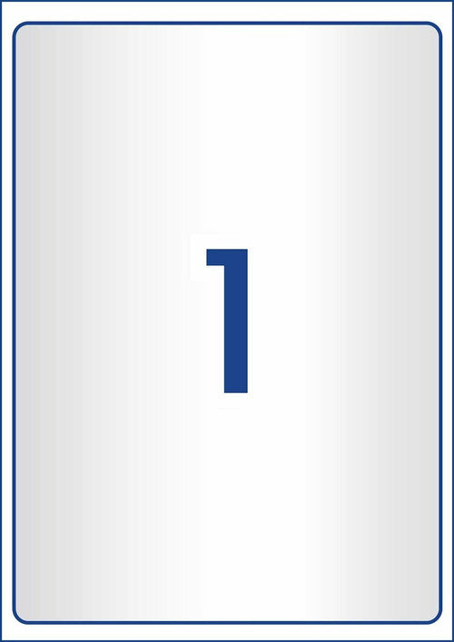 Avery Crystal Clear Shipping Labels L7567 25 Pack 199.6 x 289.1mm 1UP