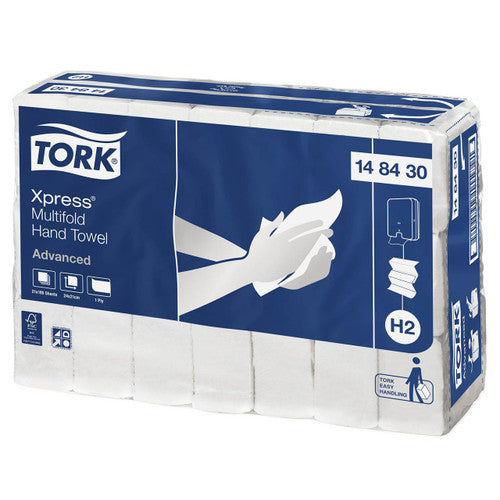 Tork Xpress Multifold Slimline Hand Towel H2 System Carton of 21 x 185 Sheets