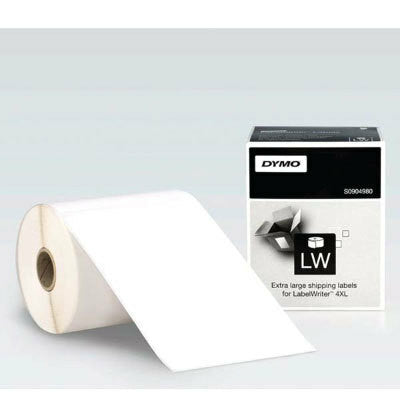 Dymo LabelWriter 4XL Extra Large Labels 104 x 159mm Pack of 12 Rolls
