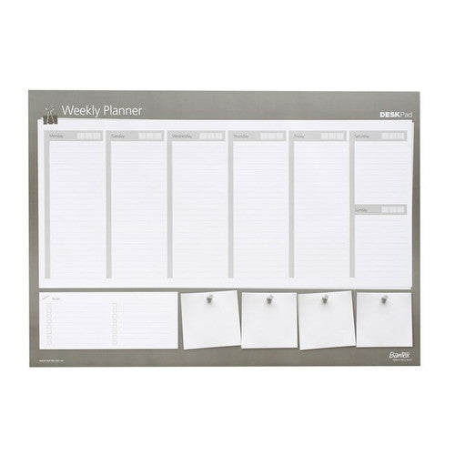 Bantex Deskpad A2 Undated Weekly Planner 30 Sheets