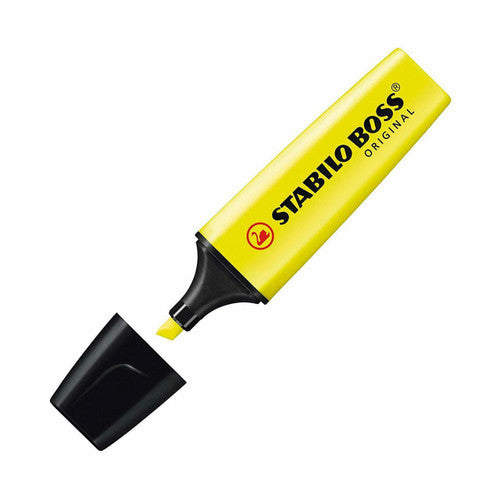 Stabilo Boss Original Chisel Tip Highlighter Box of 10 Yellow