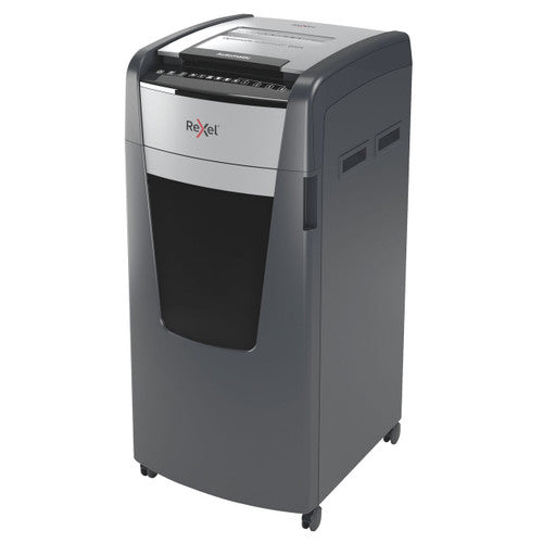 Rexel Optimum AutoFeed+ 600X Cross Cut Paper Shredder Black