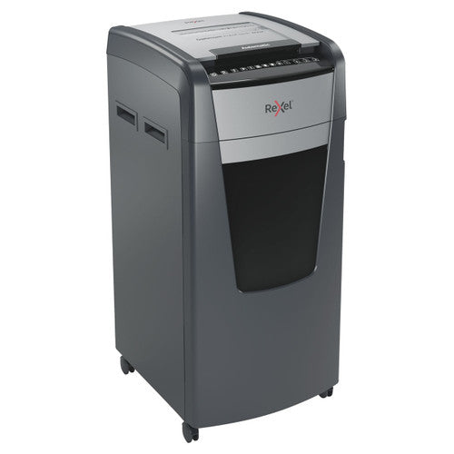 Rexel Optimum AutoFeed+ 600X Cross Cut Paper Shredder Black