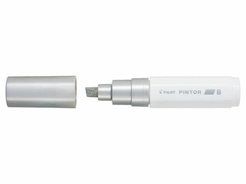Pilot Pintor Paint Marker Broad Chisel Tip Silver