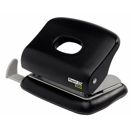 Rapid Eco 2 Hole 20 Sheet Punch Black