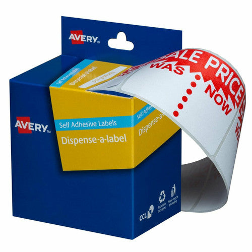 Avery Pre-Printed Dispenser Labels Sale Was Now 63 x 44mm 400 Pack