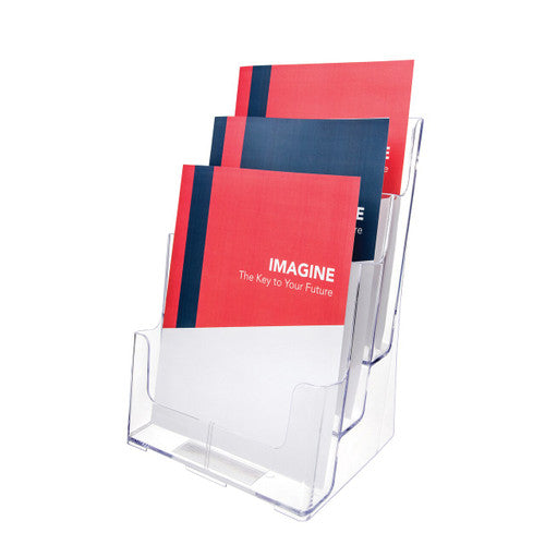 Deflecto 3 Pocket 3 Tier Brochure Holder A4