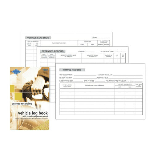 Zions Combined Vehicle Log and Travel and Expenses Record Book
