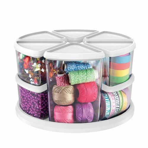 Deflecto Carousel Rotating Organiser 6 Bin