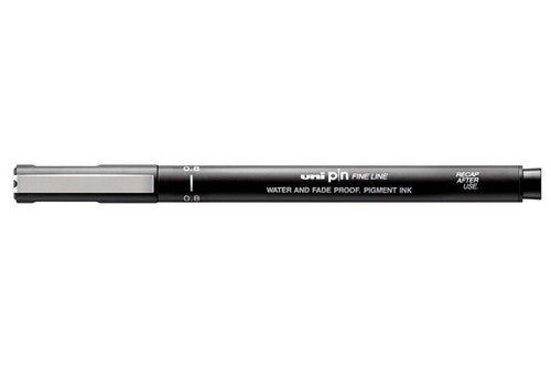 Uni Pin Fineliner 0.8mm 3 Piece Wallet