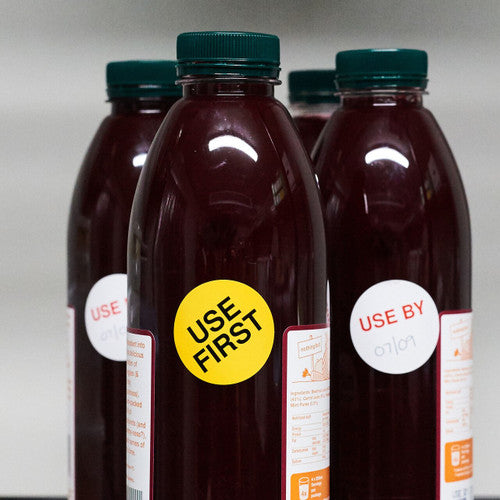 Avery Use First Labels Removable Orange Black 500 Labels