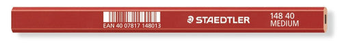 Staedtler Carpenters Pencils Medium 2H Red Lacquer Box of 12 148 40
