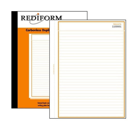 Bala Carbonless Duplicate Feint Ruled Book Small 212 x 147mm Book of 50 Sets 2 Ply Pack of 5