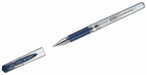 Uni-Ball Signo Broad UM-153 Gel Ink Rollerball Pen 1.0mm Blue/Black Box of 12