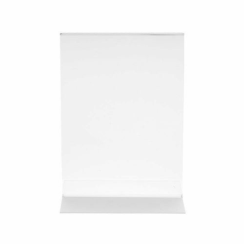 Deflecto Double Sided T-Shape Sign Holder A7 Portrait