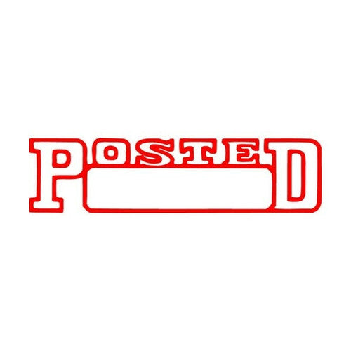 Xstamper Message Stamp Posted/Date Red