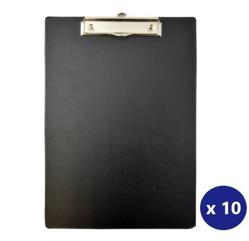 Bantex A4 Clipboard Standard PVC Black Box of 10