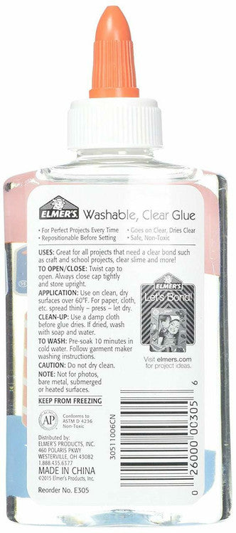 Elmers E305 Clear Liquid School Glue 148ml Box of 12