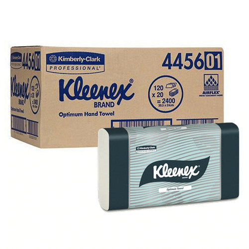 Kleenex Optimum Hand Towel White 120 Sheets Pack of 20