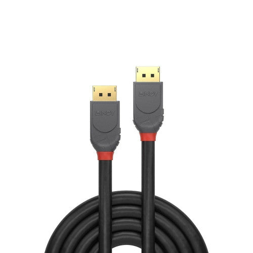 Lindy 1m DisplayPort 1.4 Cable Anthra Line