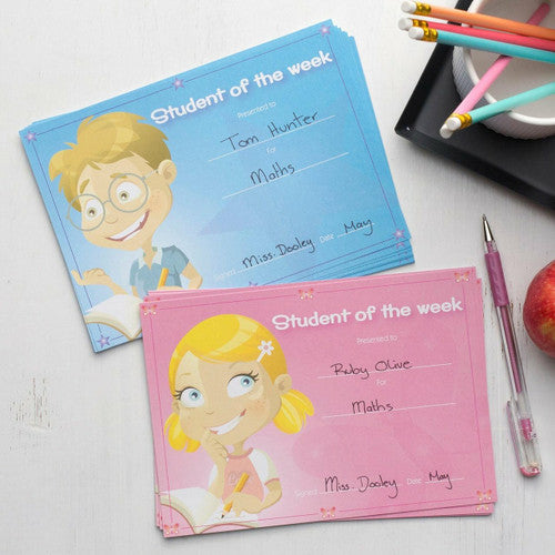 Avery Merit Certificates Student of the Week Boy and Girl 36 Pack