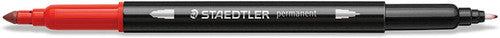 Staedtler 3187 TB18 Double-Ended Permanent Pens Wallet of 18 Assorted Colours