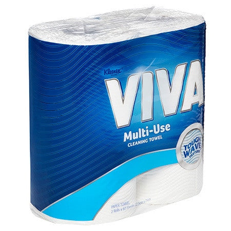 Kleenex Viva Multi-Use Cleaning Towel White 60 Sheets Twin Pack of 12