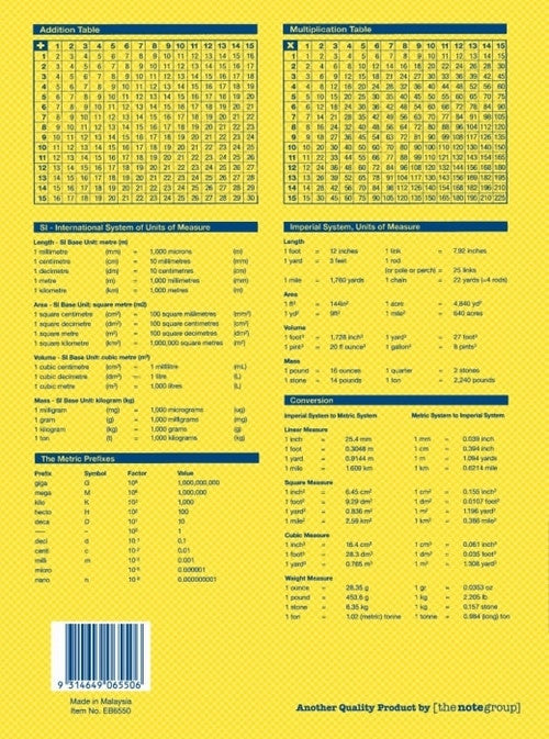 Writer Premium Story Book A4 64 Page Half Plain Half 24mm Solid Ruled Drill Cover Pack 10 — rear view