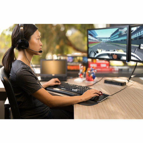Kensington SlimBlade Wired Trackball Black and Red