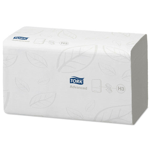 Tork Soft Singlefold Hand Towel 2 Ply Advanced H3 White Carton of 15 x 250 Sheets