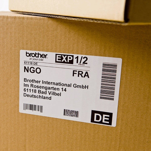 Brother Label Roll DK11202 62mm x 100m Black on White