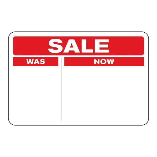 Avery Sales Was Now Red Dispenser Labels 60 x 40mm 100 Pack