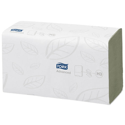 Tork Green Singlefold Hand Towel 2 Ply Advanced H3 Carton of 15 x 250 Sheets