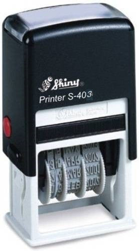 Staedtler Shiny Self-Inking Date Stamp with Message Faxed 9S403