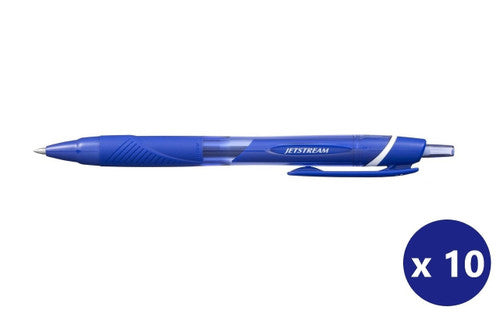 Uni Jetstream Colour Rollerball Pen 0.7mm Blue Box of 10