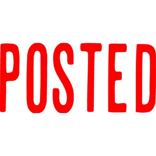 Xstamper Message Stamp Posted Red