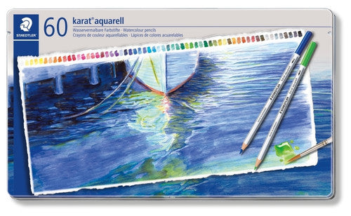 Staedtler 125 M60 Karat Aquarell 125 Watercolour Pencil Assorted Tin 60