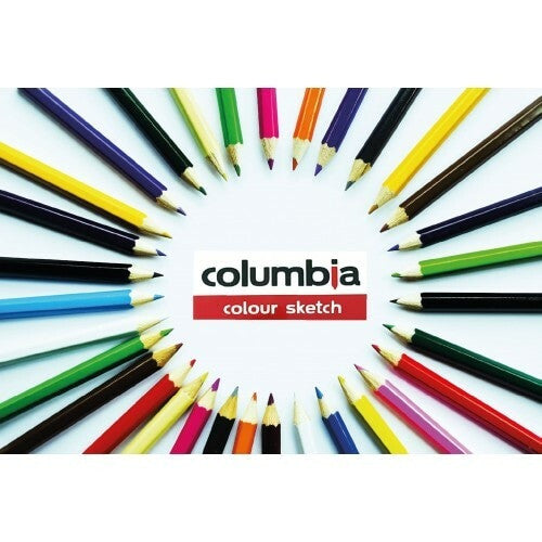 Columbia Colour Sketch Minis Colour Pencils Half Length Round Pack 6