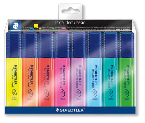 Staedtler Assorted Textsurfer Classic Highlighter Wallet of 8 364 WP8