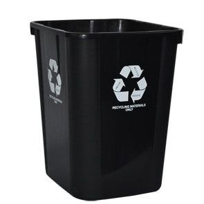Italplast GreenR Tidy Bin Recycling Materials Only 32 Litre Black