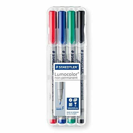Staedtler Lumocolour Non-Permanent Superfine Assorted Wallet of 4 311 WP4